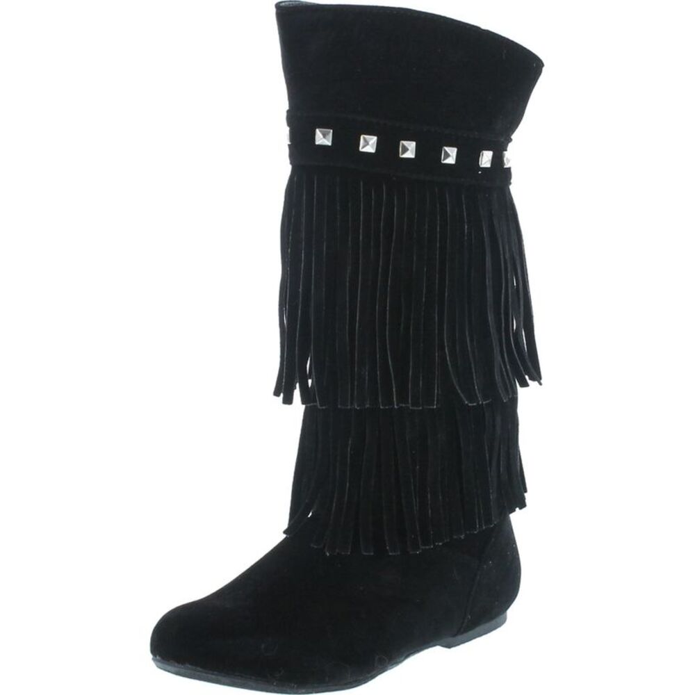 Yoki Trina-03K Black ChildG boots 13 NEW